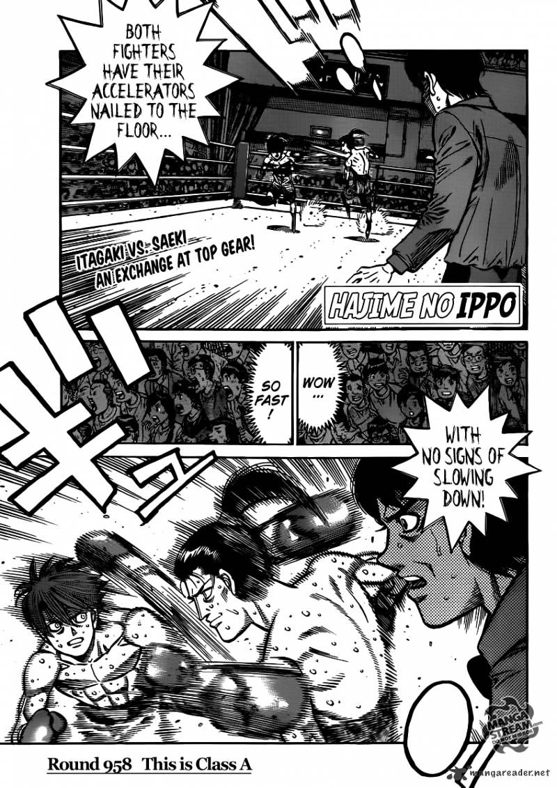 Hajime no Ippo: Fighting Spirit, Chapter 958 image 01